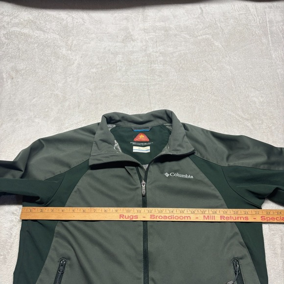 COLUMBIA Jacket OMNI-WIND Block‎ OMNI-HEAT Mens M Breathable Windproof Green - Picture 6 of 8